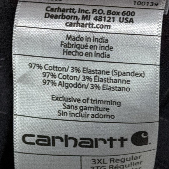 Carhartt Shirt Mens 3XL Red Rugged Flex Flannel Relaxed Fit Plaid Long Sleeve - Picture 5 of 9